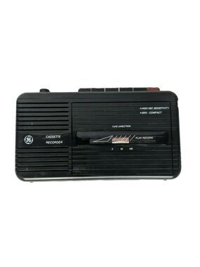 GE Cassette Recorder 3 5301B Black
